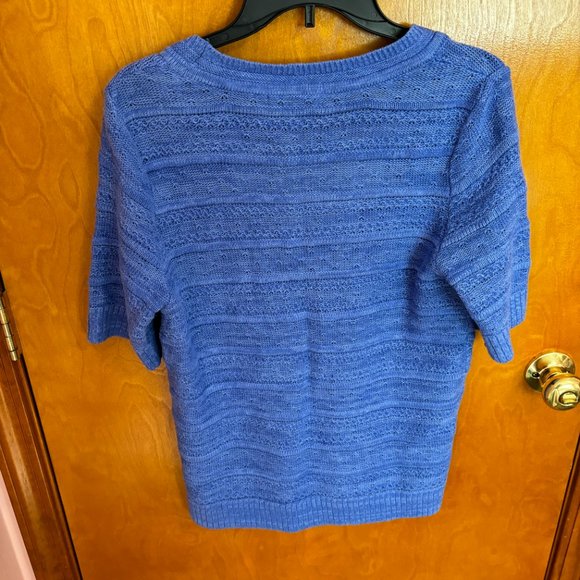 Christopher and Banks Blue Sweater NWT‎ with Fake Camisole - Picture 11 of 14